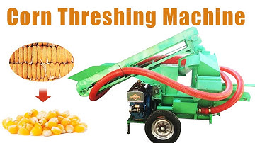 High-Performance Corn Threshing Machine – Maximize Your Harvest! #corn #maize #threshing #farming