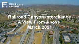 I-15 Railroad Canyon Interchange Drone Footage - March 2021