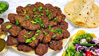 Afghani Pan Kebab and Bread چپلی کباب مزه دار  وچپاتی نرم  ونازک  👌🫶😍