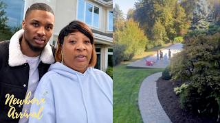 NBA Star Damian Lillard Creates Beautiful Backyard Area For His Kids At Mom Gina's House! 🏡
