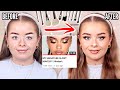 I followed a PROFESSIONAL MAKEUP ARTIST TUTORIAL! Before and after..