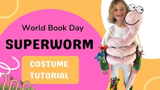 Homemade Superworm Costume For World Book Day