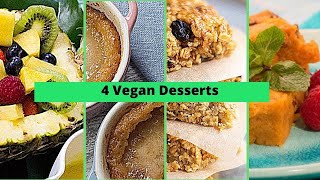 4 Really Easy Vegan Dessert Recipes I East To Make Vegan Desserts