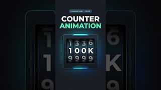 How to Create Scrolling Number Animation in PowerPoint| New Method #ppt