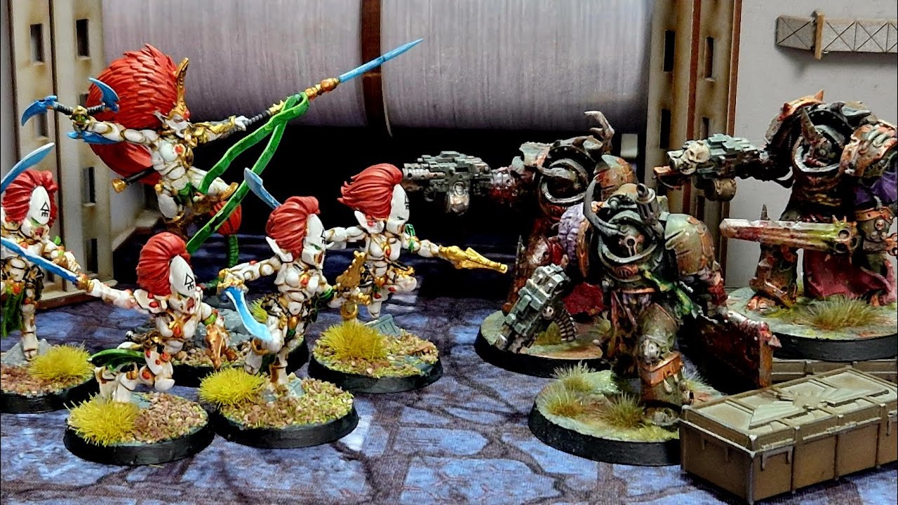 Death Guard vs Eldar, Warhammer 40k battle report