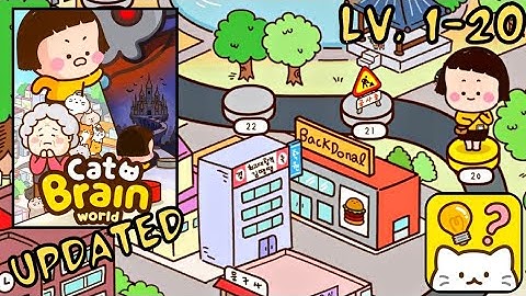 Cat Brain World (Updated Version) Level 1-20 Walkthrough
