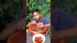 Eating snail spicy chili #shorts