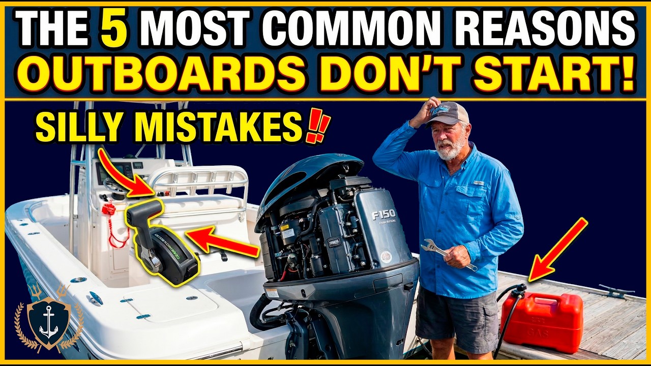 ⁣The 5 Most Common Reason OUTBOARD Don't Start. 5 Embarrassing Mistakes - NAUTIMUNDO
