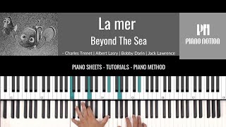 La mer - Beyond The Sea - Charles Trenet (Partition - Piano Solo - Reprise - Tutoriel)