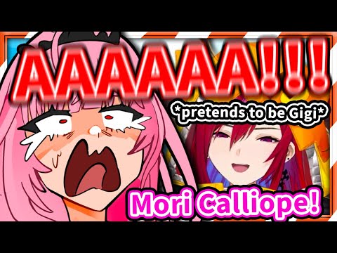Liz Pretends to be Gigi and SCARES THE SH*T Out of Calli 【Mori Calliope / HololiveEN】