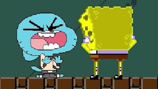GUMBALL & SPONGEBOB TEAM UP VS MUGEN CHARACTERS IN SURVIVAL MODE | FUNNY GAMING