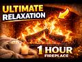 Cozy Fireplace 🔥 Relaxing Fire Sounds for Sleep, Study &amp; Meditation (1 Hour)