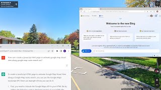 ChatGPT & Chat Bing Animate Google Map StreetView