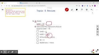 Day 2 Review for Topic 5 Test: Practice Questions