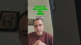 Quinté + de Mercredi 4 Mars 2026 #pmu #gagnant #turf #quinte #pari