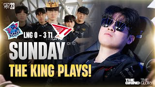 T1 3-0 LNG: SUNDAY THE KING PLAYS - MANG JDG ĐẾN ĐÂY NGAY LẬP TỨC!