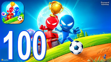 Stickman Party - Gameplay Part 100 Random Funny MiniGames, 1 2 3 4 Plyer Free New Update Adventure