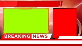 Animated News overlay green screen || news green screen