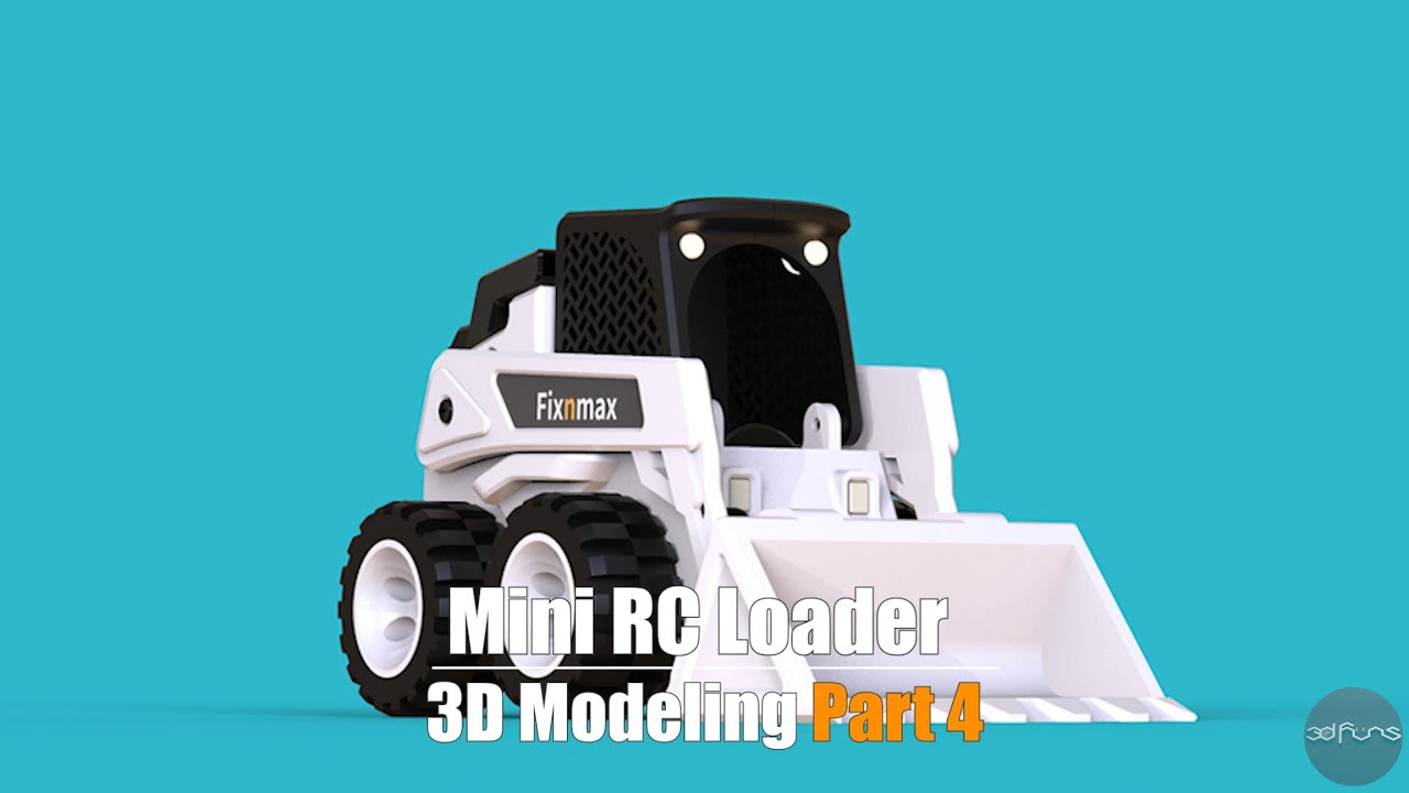 Fusion 360 3d modeling for 3d printing _mini rc loader_Part 4 - YouTube