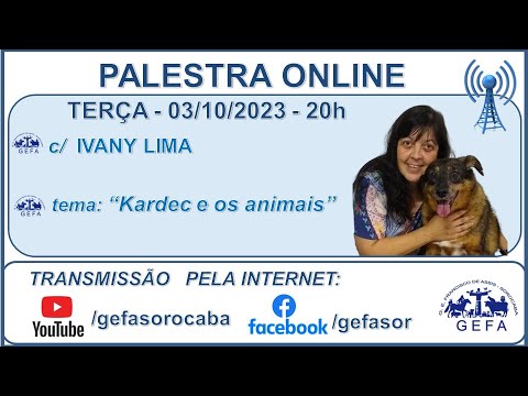 Assista: Palestra online - C/ IVANY LIMA (03/10/2023)