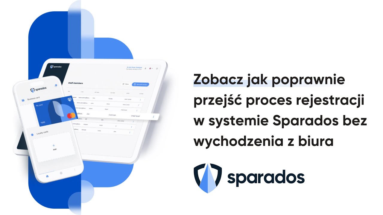 Rejestracja w systemie Sparados