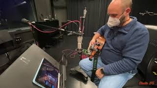 Studio 275 - Mic setup for recording Mid side Acoustic guitar.