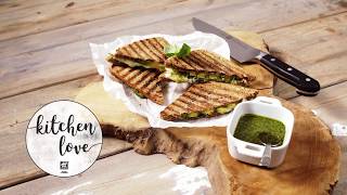 Goat's Cheese, Pesto & Avocado Sandwich