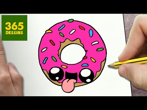 Comment Dessiner Donut Kawaii étape Par étape Dessins