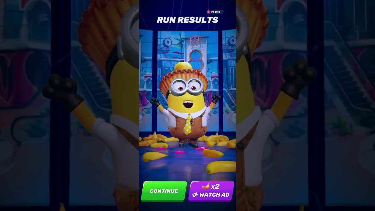 Minion rush unity: apple delight minion in the mall 
