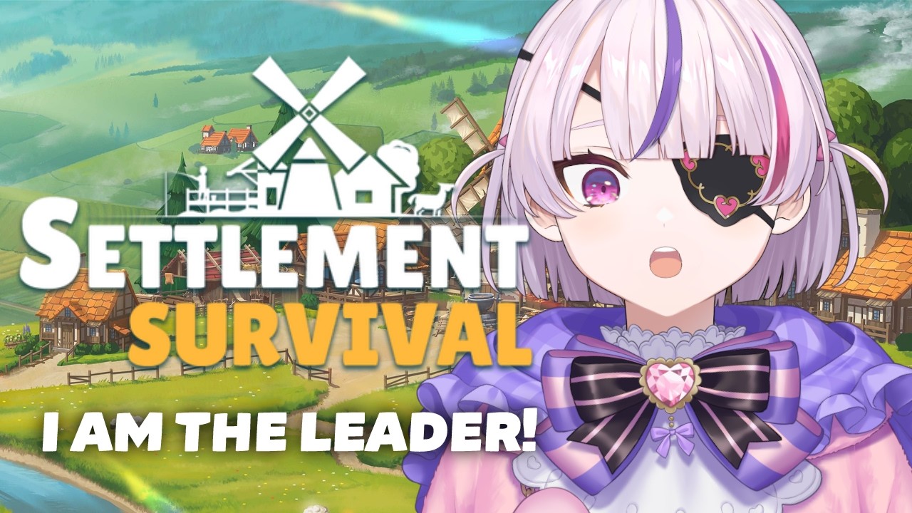 FIRST PLAYTHROUGH I am the leader! - Settlement Survival【Maria Marionette | NIJISANJI EN】