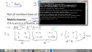 03 6 Linear Algebra Review Optional Inverse And Transpose