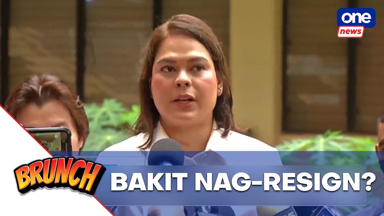 Brunch | VP Sara explains resignation from Marcos Cabinet