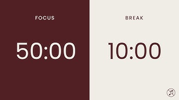 50/10 Pomodoro Timer | 3 x 50 min | Focus | Study | Reflection | Productivity