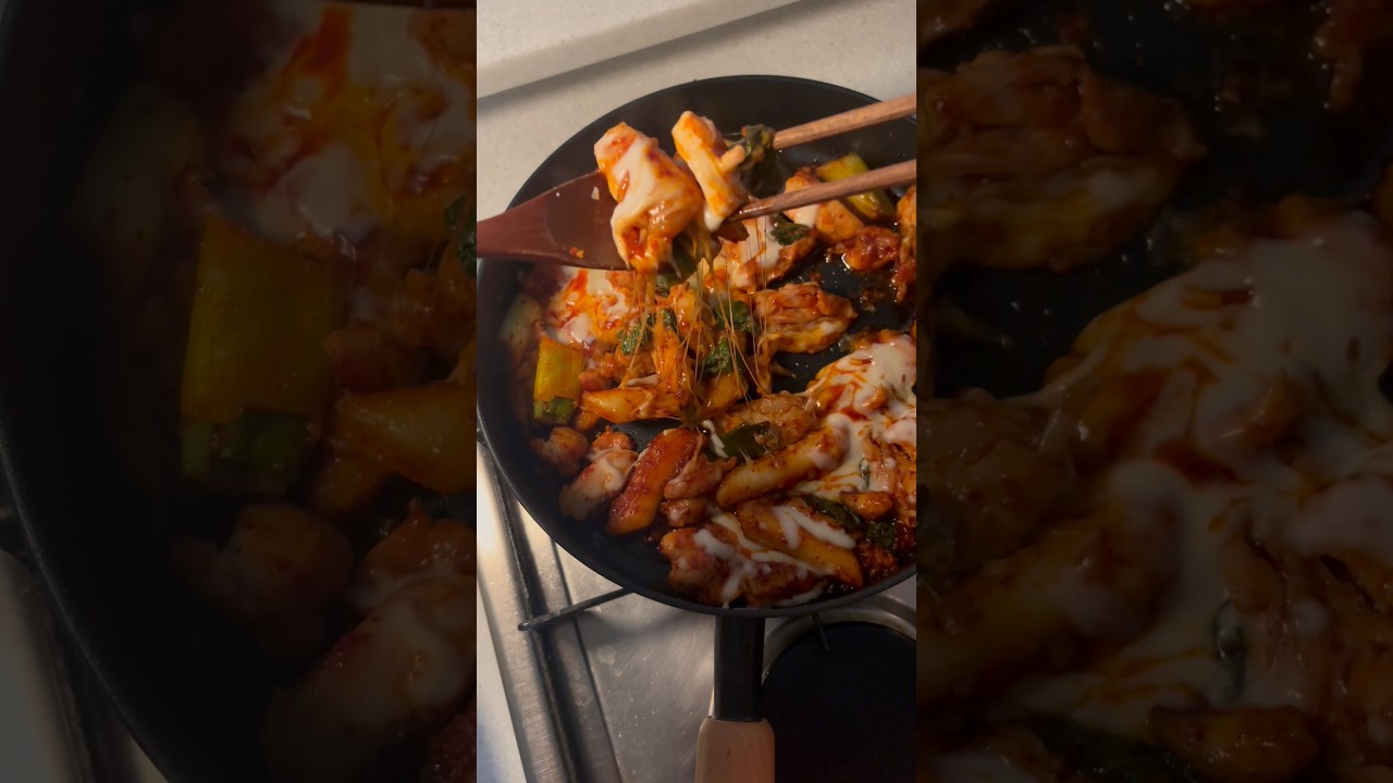 매콤 닭구이 치즈 볶음