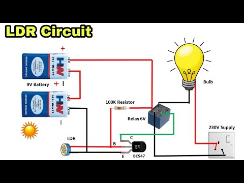 How to make Automatic Light On/Off System || How to make LDR circuit using 230V AC bulb.