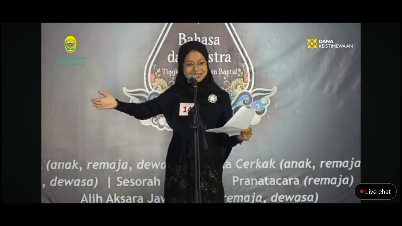 Juara 2 Maca Geguritan Dewasa Tingkat Kabupaten Bantul tahun 2024