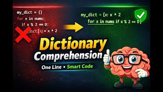 Python Dictionary Comprehension Explained in 10 Minutes| Create Dictionaries in One Line