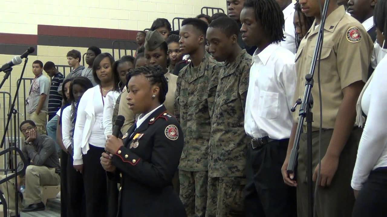 2013 Carvers Bay High School MCJROTC Veterans Day Program - YouTube