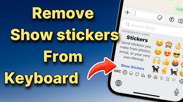 Hoe (Show Stickers) van het iPhone-toetsenbord te verwijderen