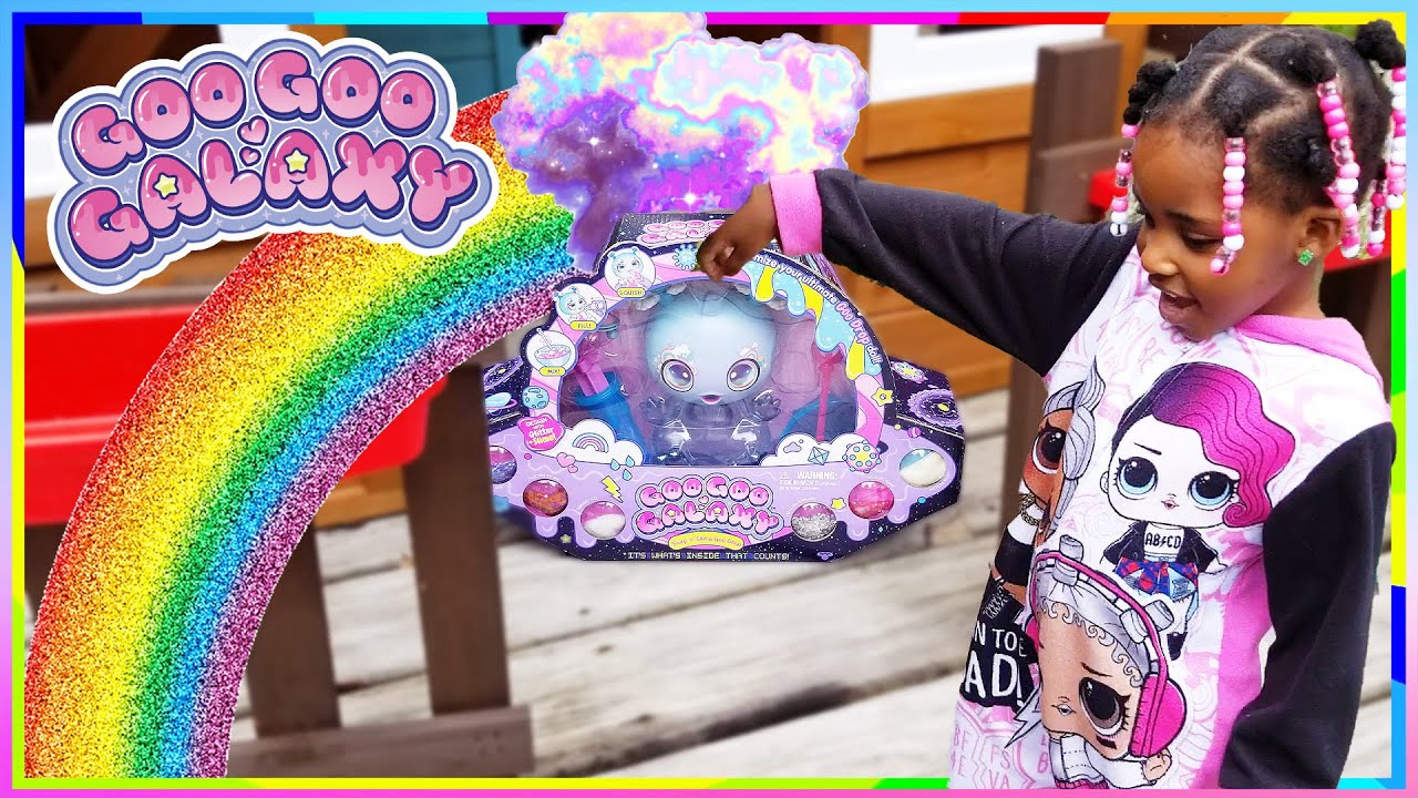 Space Baby Crash Landed in Backyard Goo Goo Galaxy Slime Goo Baby شفا