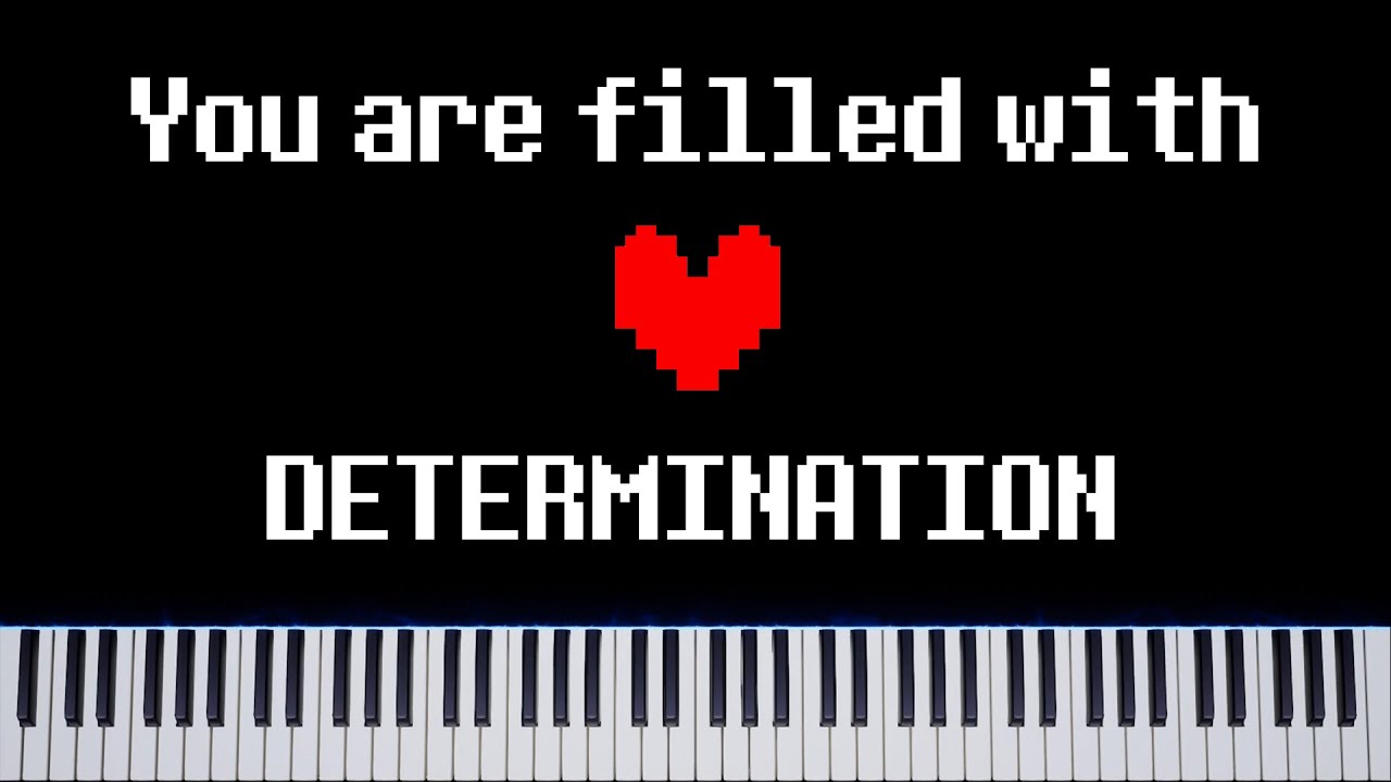 Determination (Game Over) (from Undertale) - Piano Tutorial