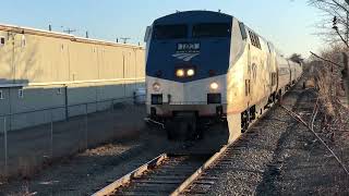Two Amtrak Downeasters at Old Orchard Beach - 03-20-2023