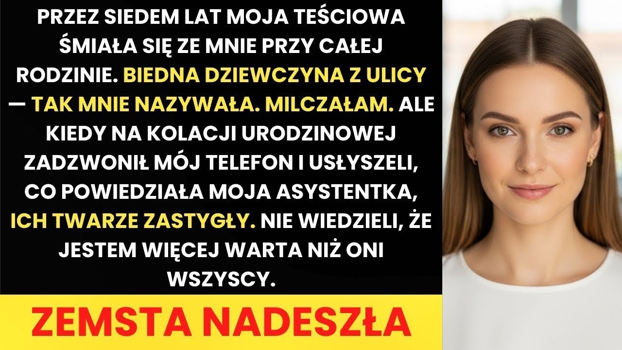 Teściowa zaśmiała się_ „Bądź wdzięczna._ Słowa mojej asystentki zamieniły wszystkich w kamień