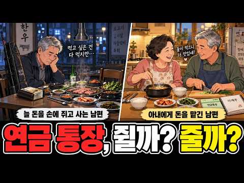 65세 동반 정년퇴직: 연금 통장을 아내에게 건넨 남편, 쥐고 있던 남편. 1년 후 누가 더 자유로웠을까?