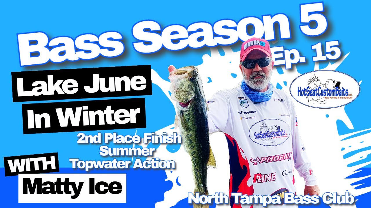 Lake June In Winter Bass Tournament Summer Topwater Action 2nd Place Finish