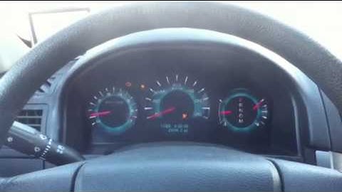 2010 Ford Fusion instrument cluster problems
