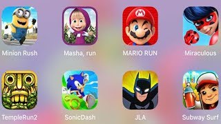 Masha Run,Mario Run,Minion Rush,Miraculous Lady,Temple Run,Sonic Dash,Subway Surf,Justice League Run screenshot 4