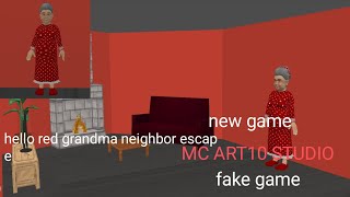 Hello red grandma neighbor escape fake game  screenshot 3