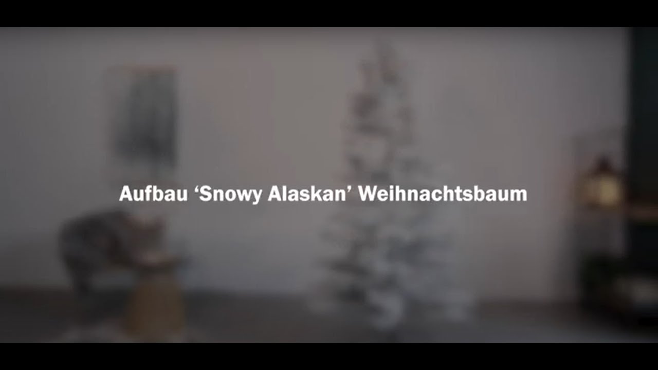 Aufbau Snowy Alaskan Weihnachtsbaum - YouTube.