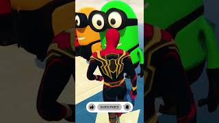 معركة ملحمية بين سبايدرمان والمينيونزSpiderman VS Minions Epic Fight  #gta #spiderman #funny